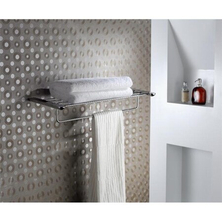 Dawn Kitchen & Bath Products Dawn Kitchen & Bath 95010202C Double Bath Towel Shelf - Chrome 95010202C